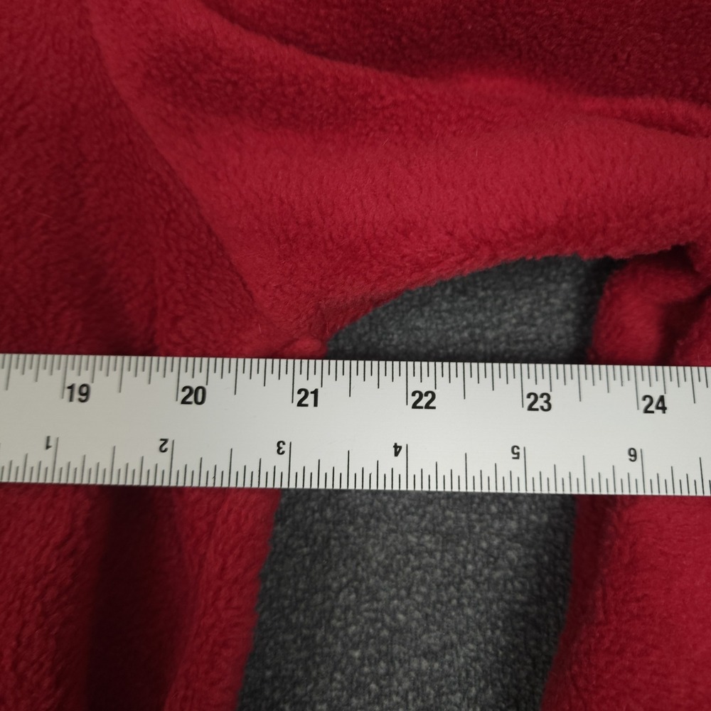 Croft & Barrow Red Fleece‎ Long Sleeve Snowman Christmas V-Neck Top Womens M - Picture 3 of 9